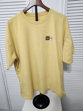 Tommy Bahama Yellow Short-Sleeve Logo Pocket Tee